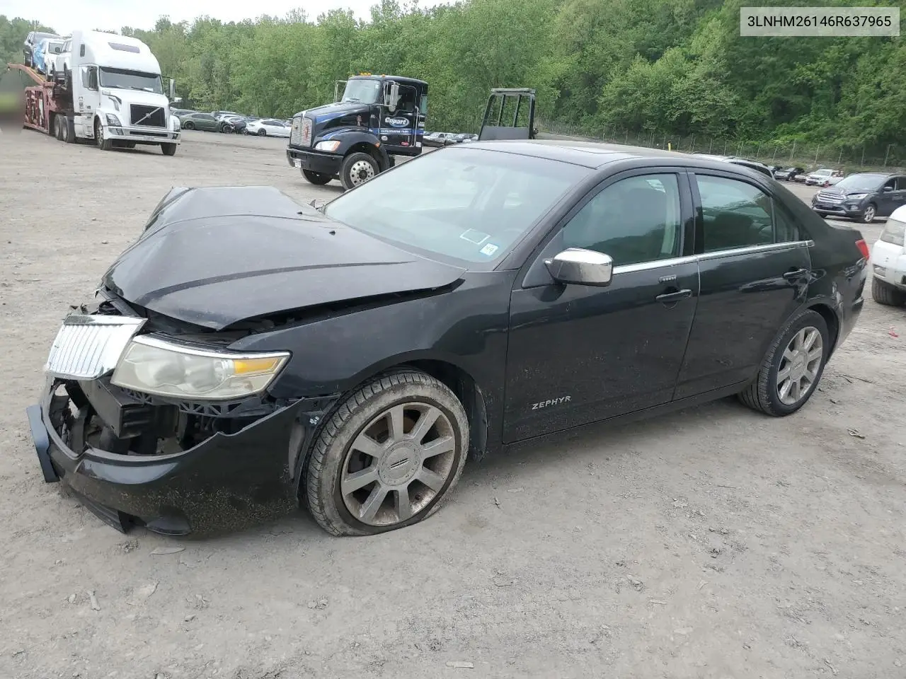 2006 Lincoln Zephyr VIN: 3LNHM26146R637965 Lot: 57458845