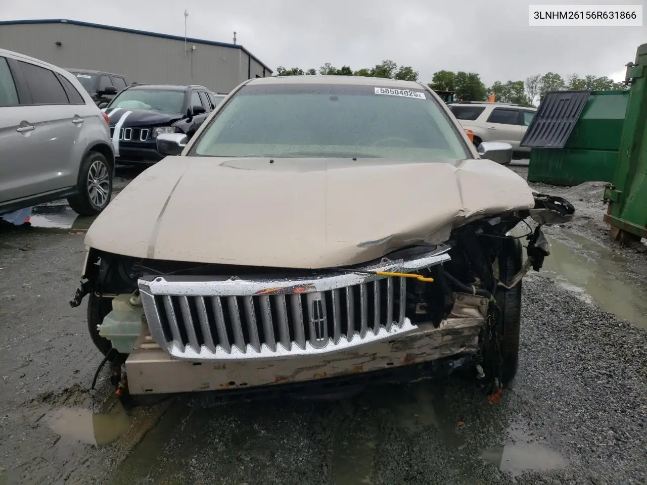 2006 Lincoln Zephyr VIN: 3LNHM26156R631866 Lot: 58504025