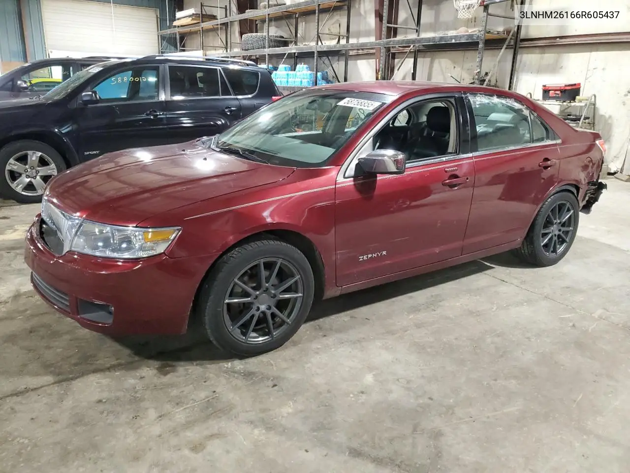 2006 Lincoln Zephyr VIN: 3LNHM26166R605437 Lot: 58758855