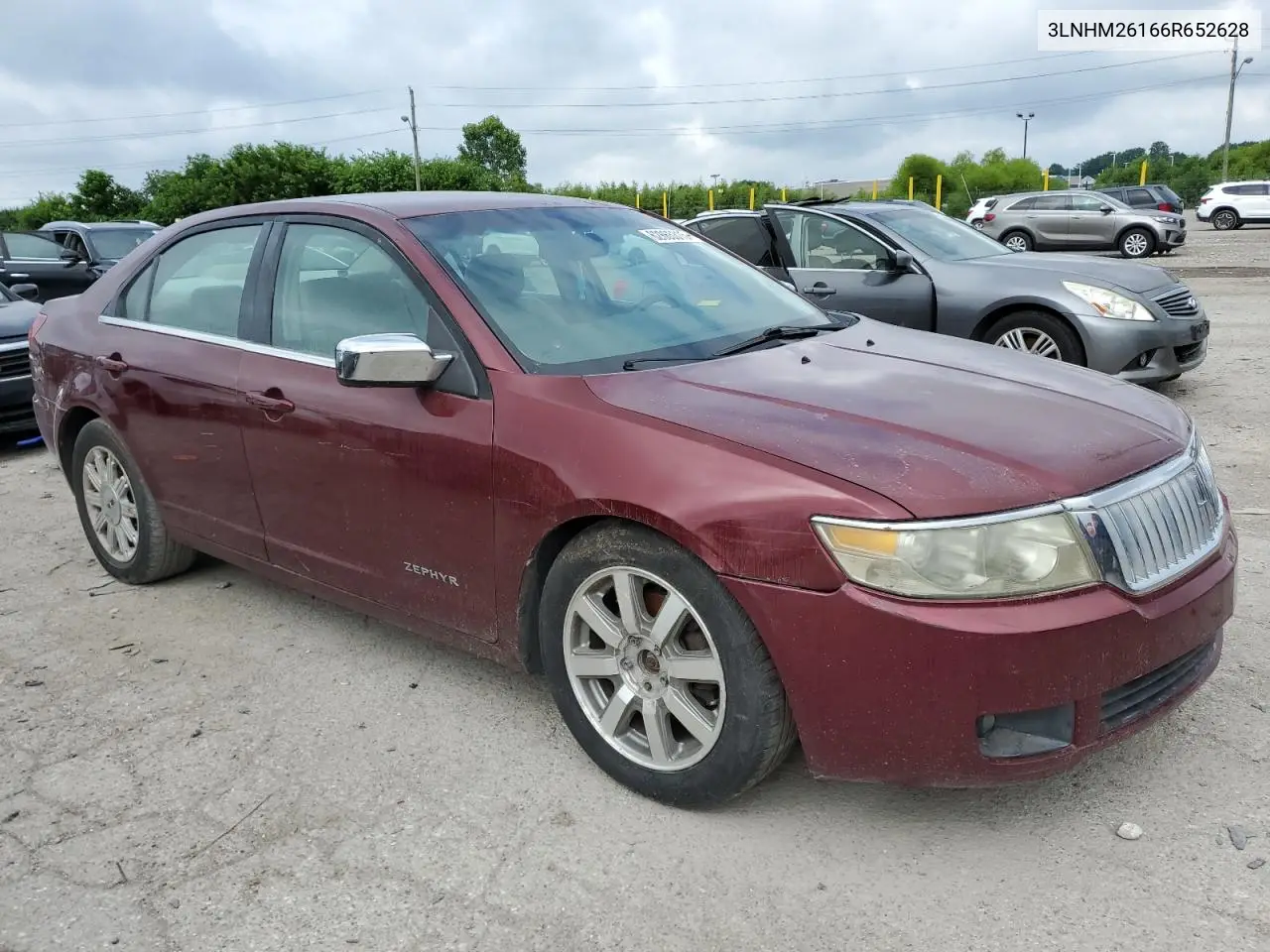 2006 Lincoln Zephyr VIN: 3LNHM26166R652628 Lot: 62865315
