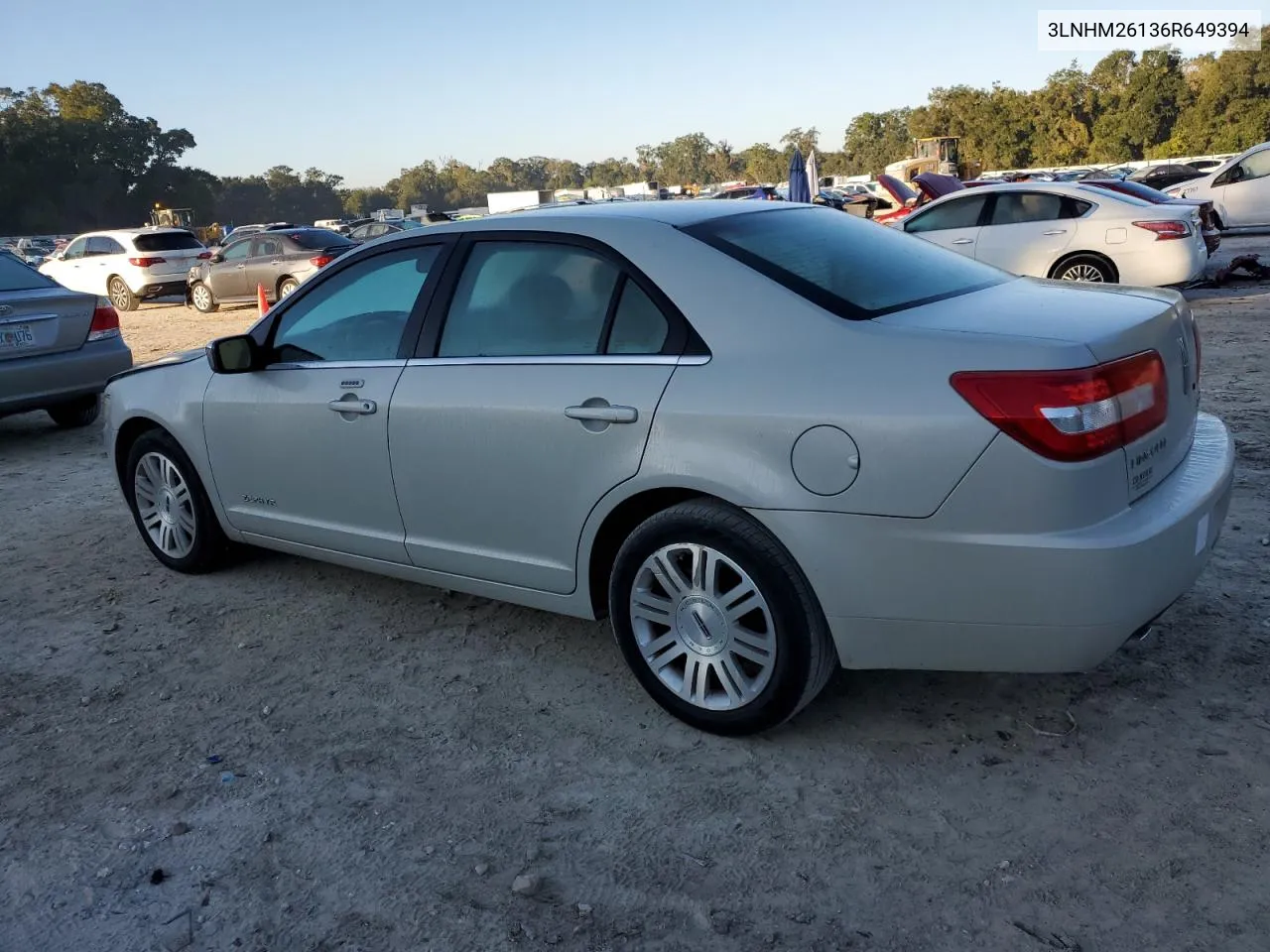 2006 Lincoln Zephyr VIN: 3LNHM26136R649394 Lot: 76997844