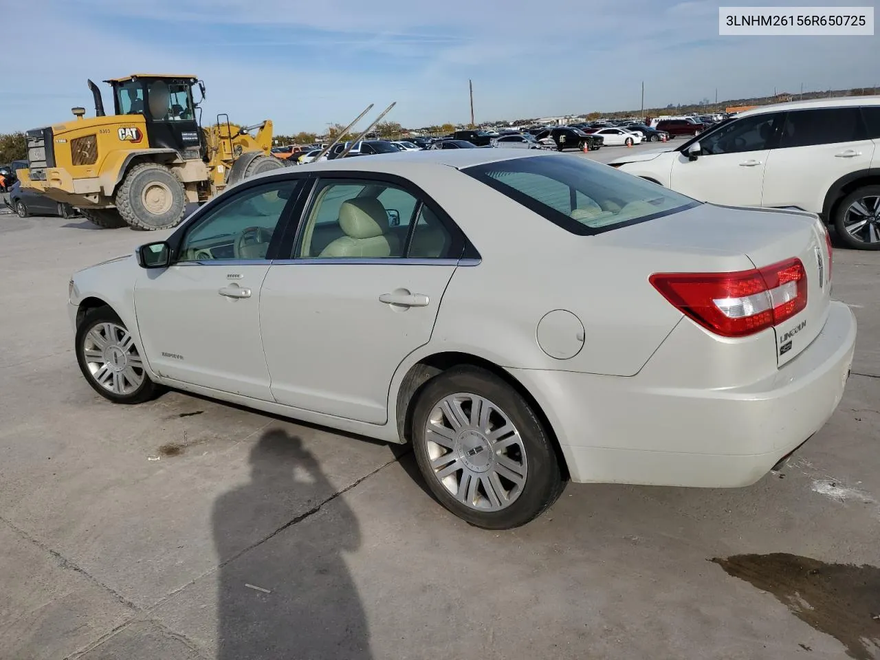 2006 Lincoln Zephyr VIN: 3LNHM26156R650725 Lot: 83750974