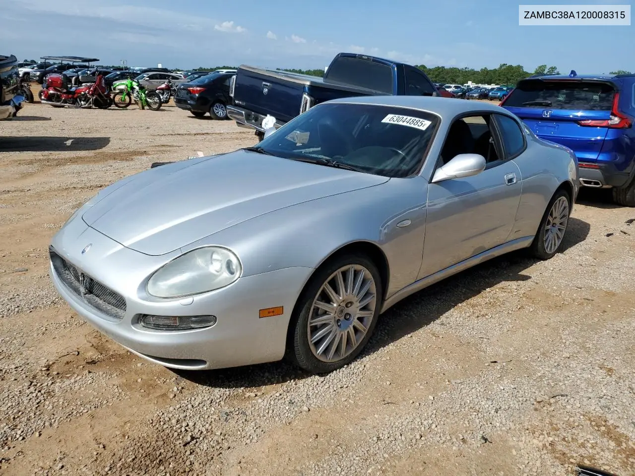 2002 Maserati Coupe Gt VIN: ZAMBC38A120008315 Lot: 63044885