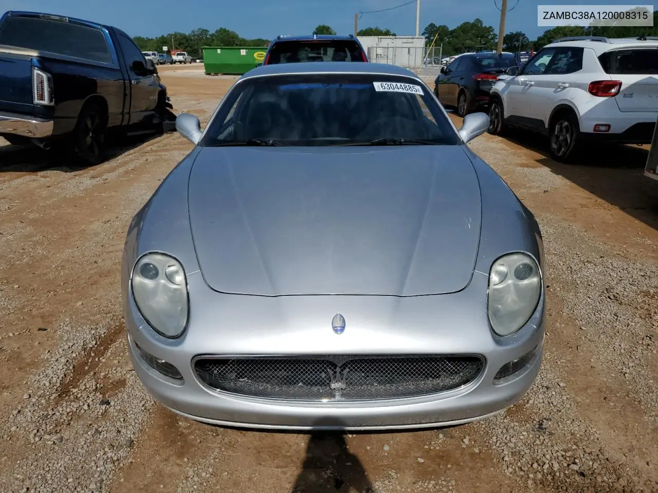 2002 Maserati Coupe Gt VIN: ZAMBC38A120008315 Lot: 63044885