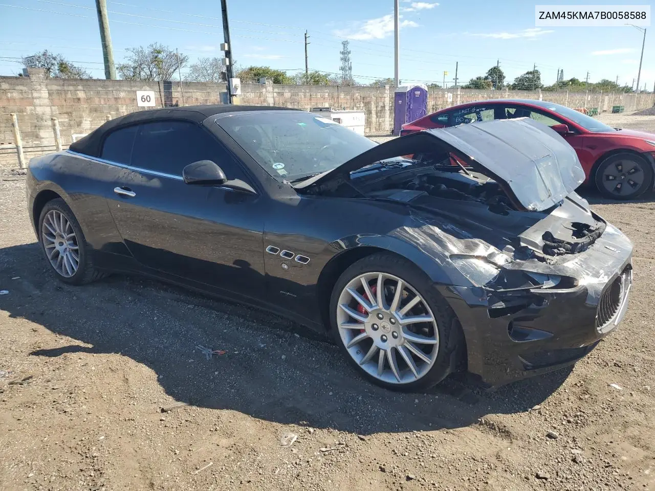 2011 Maserati Granturismo S VIN: ZAM45KMA7B0058588 Lot: 47044555
