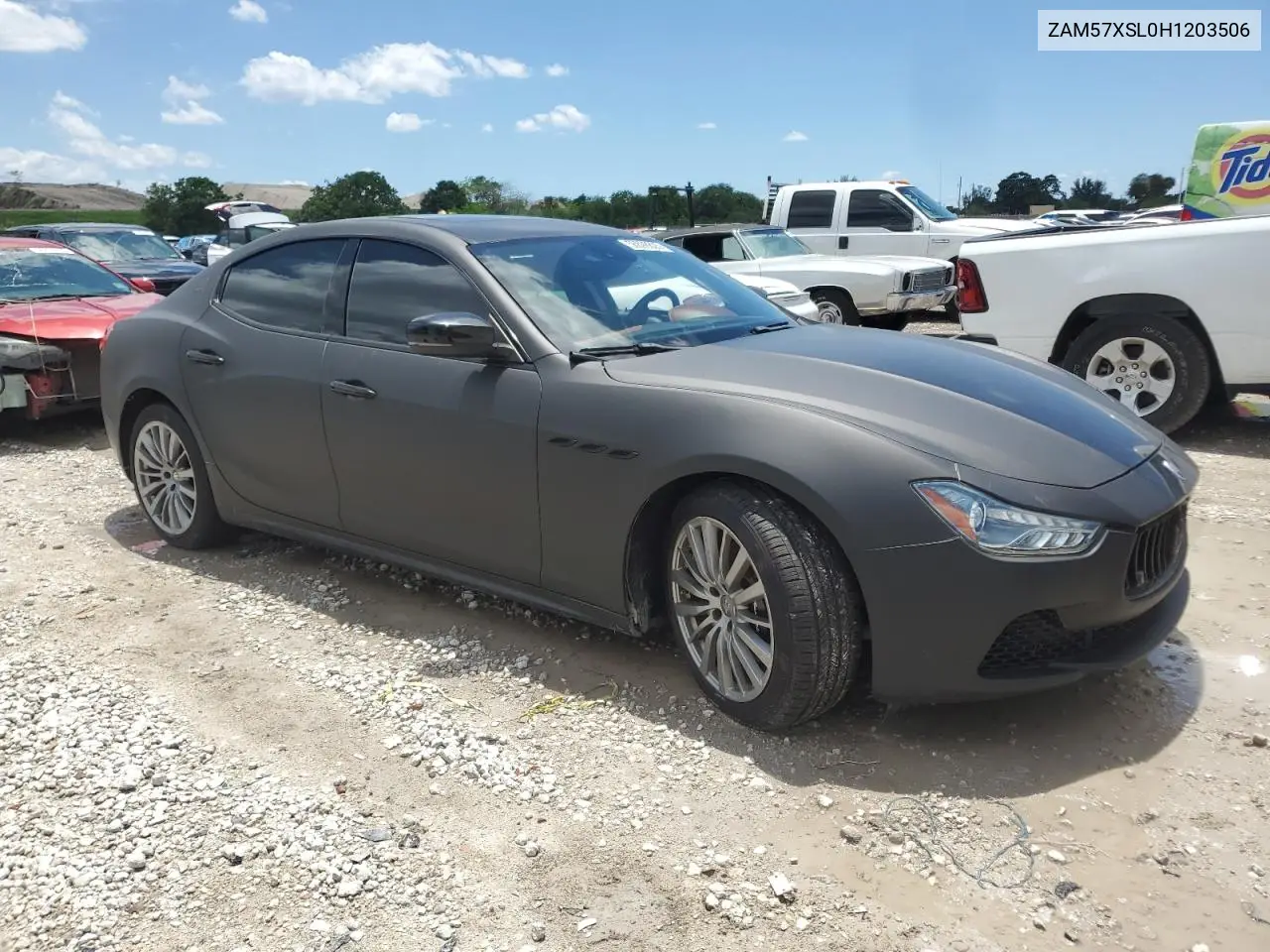 2017 Maserati Ghibli Luxury VIN: ZAM57XSL0H1203506 Lot: 56698805