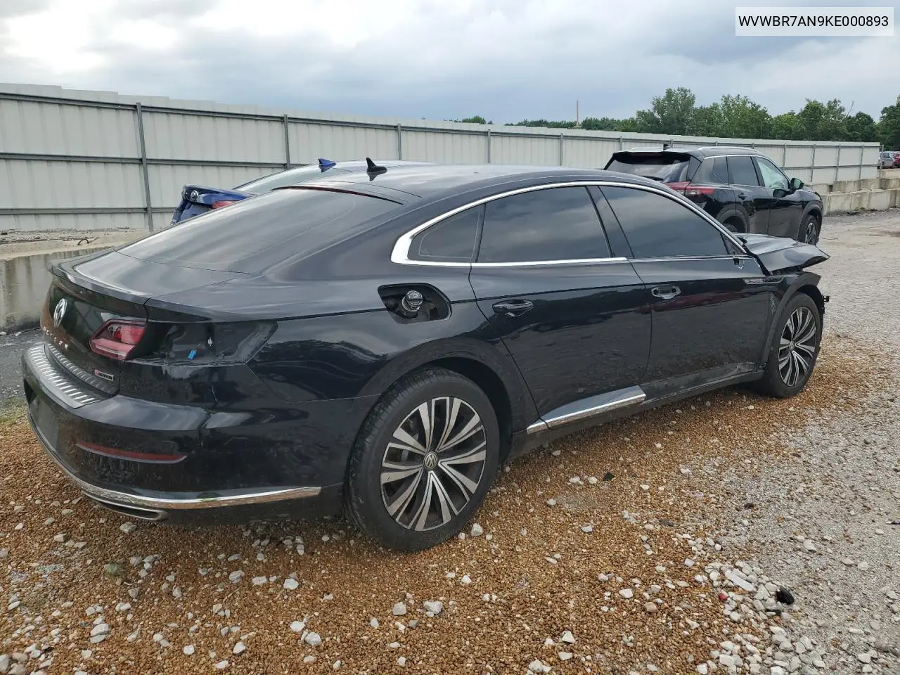 2019 Volkswagen Arteon Se VIN: WVWBR7AN9KE000893 Lot: 65250865