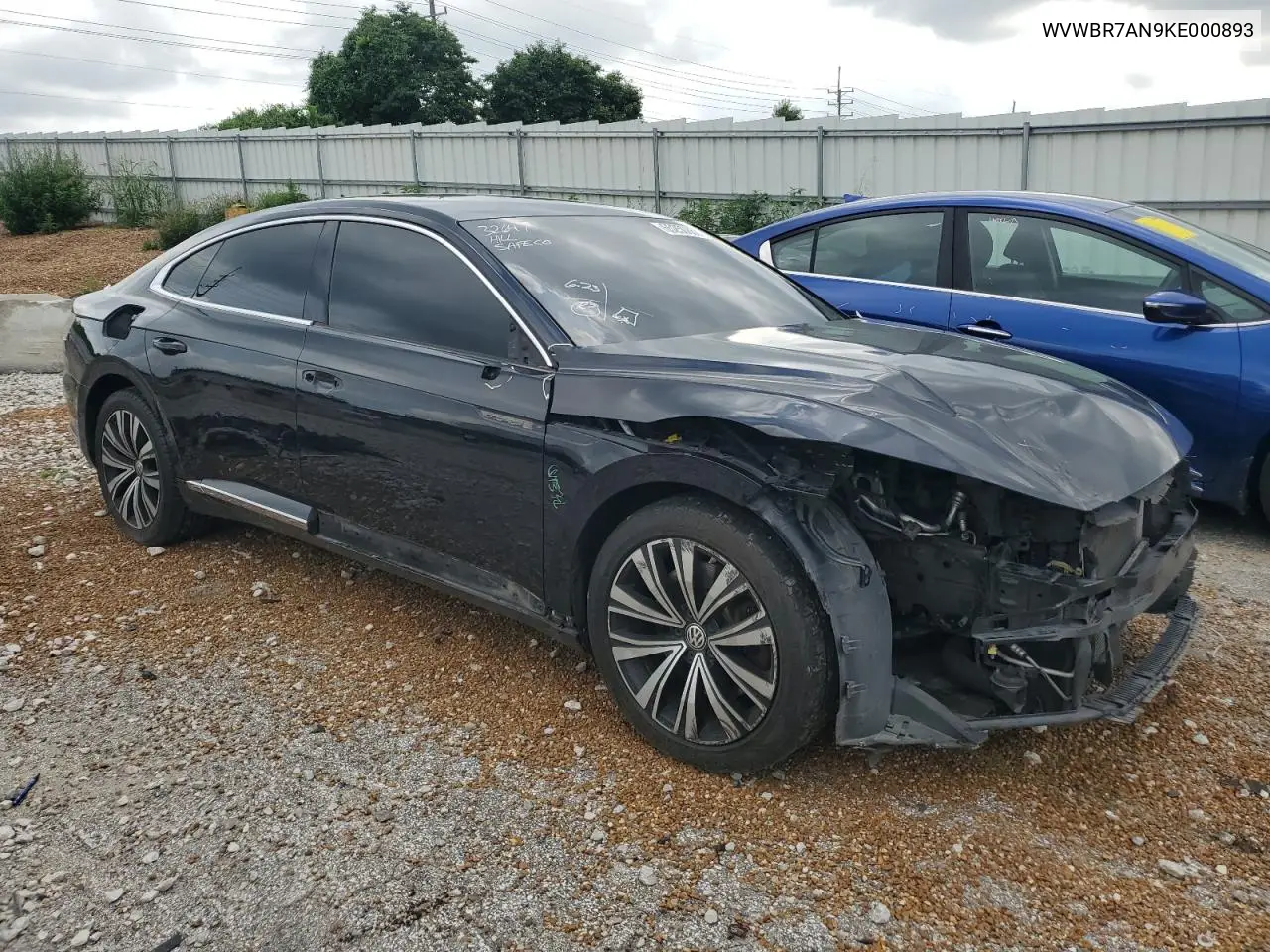 2019 Volkswagen Arteon Se VIN: WVWBR7AN9KE000893 Lot: 65250865