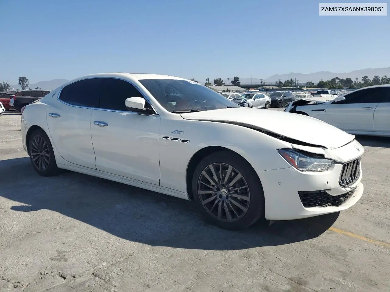 2022 Maserati Ghibli Base VIN: ZAM57XSA6NX398051 Lot: 62867915