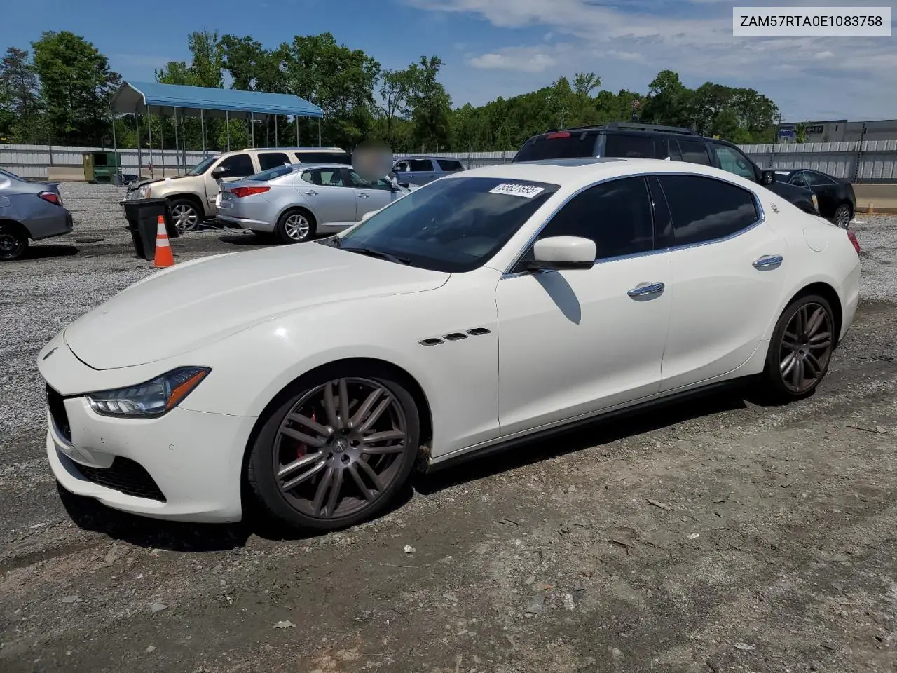 2014 Maserati Ghibli S VIN: ZAM57RTA0E1083758 Lot: 55627695