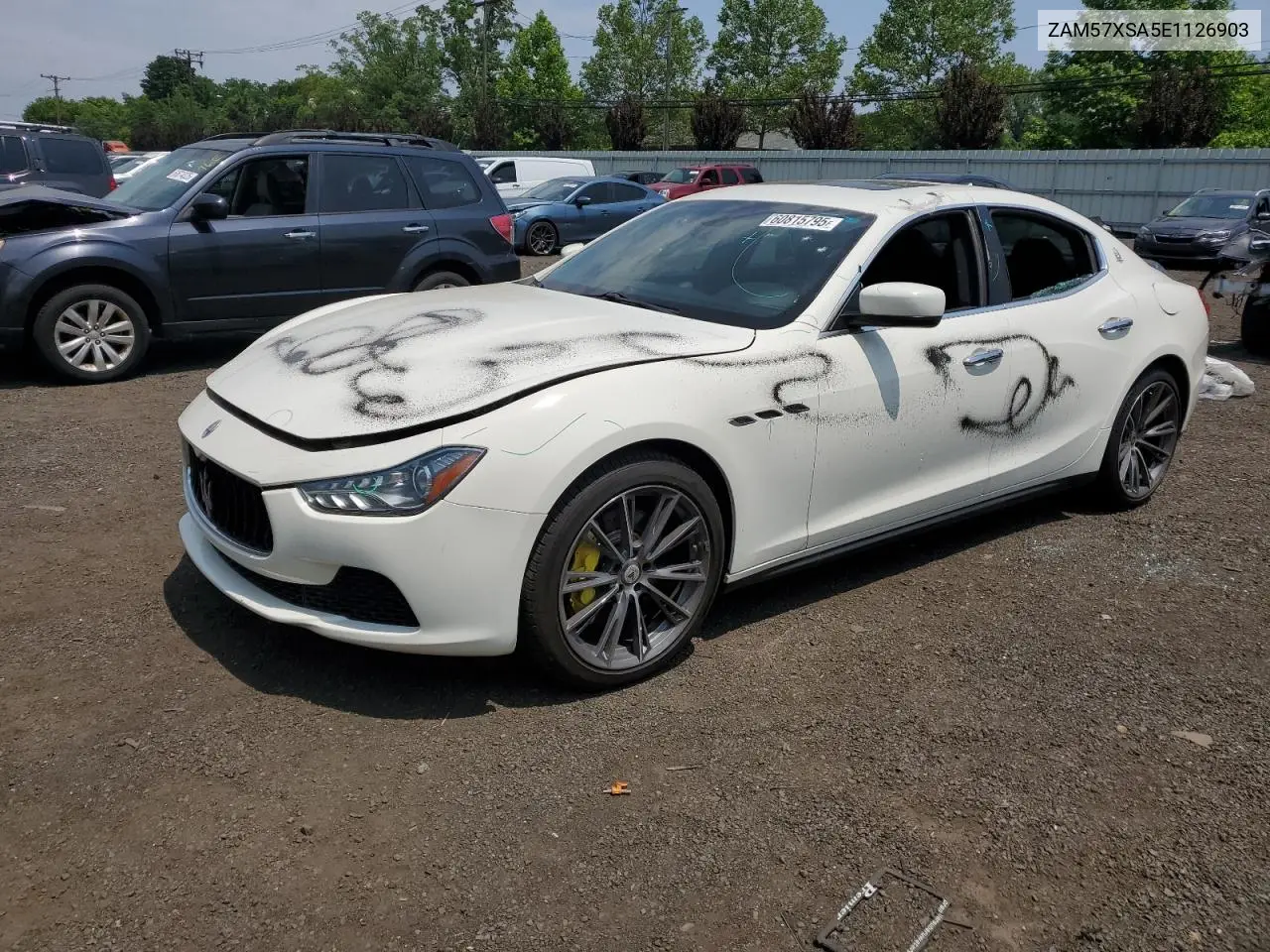 2014 Maserati Ghibli VIN: ZAM57XSA5E1126903 Lot: 60815795