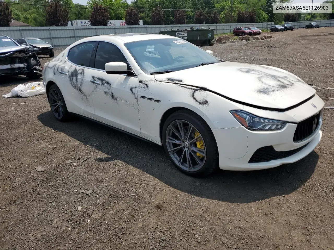 2014 Maserati Ghibli VIN: ZAM57XSA5E1126903 Lot: 60815795
