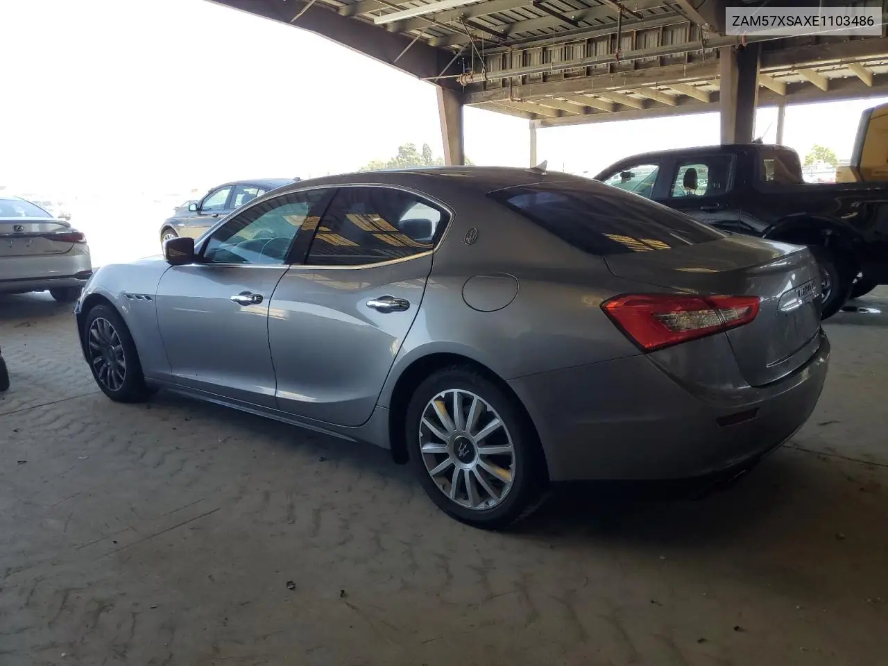 2014 Maserati Ghibli VIN: ZAM57XSAXE1103486 Lot: 61009365