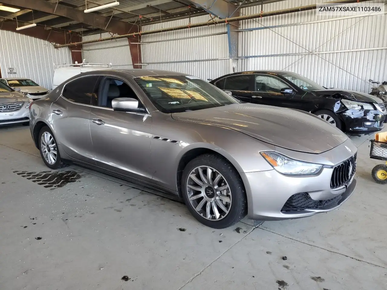 2014 Maserati Ghibli VIN: ZAM57XSAXE1103486 Lot: 61009365