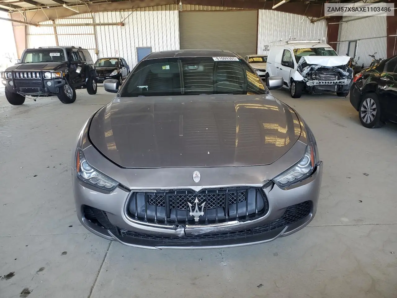 2014 Maserati Ghibli VIN: ZAM57XSAXE1103486 Lot: 61009365