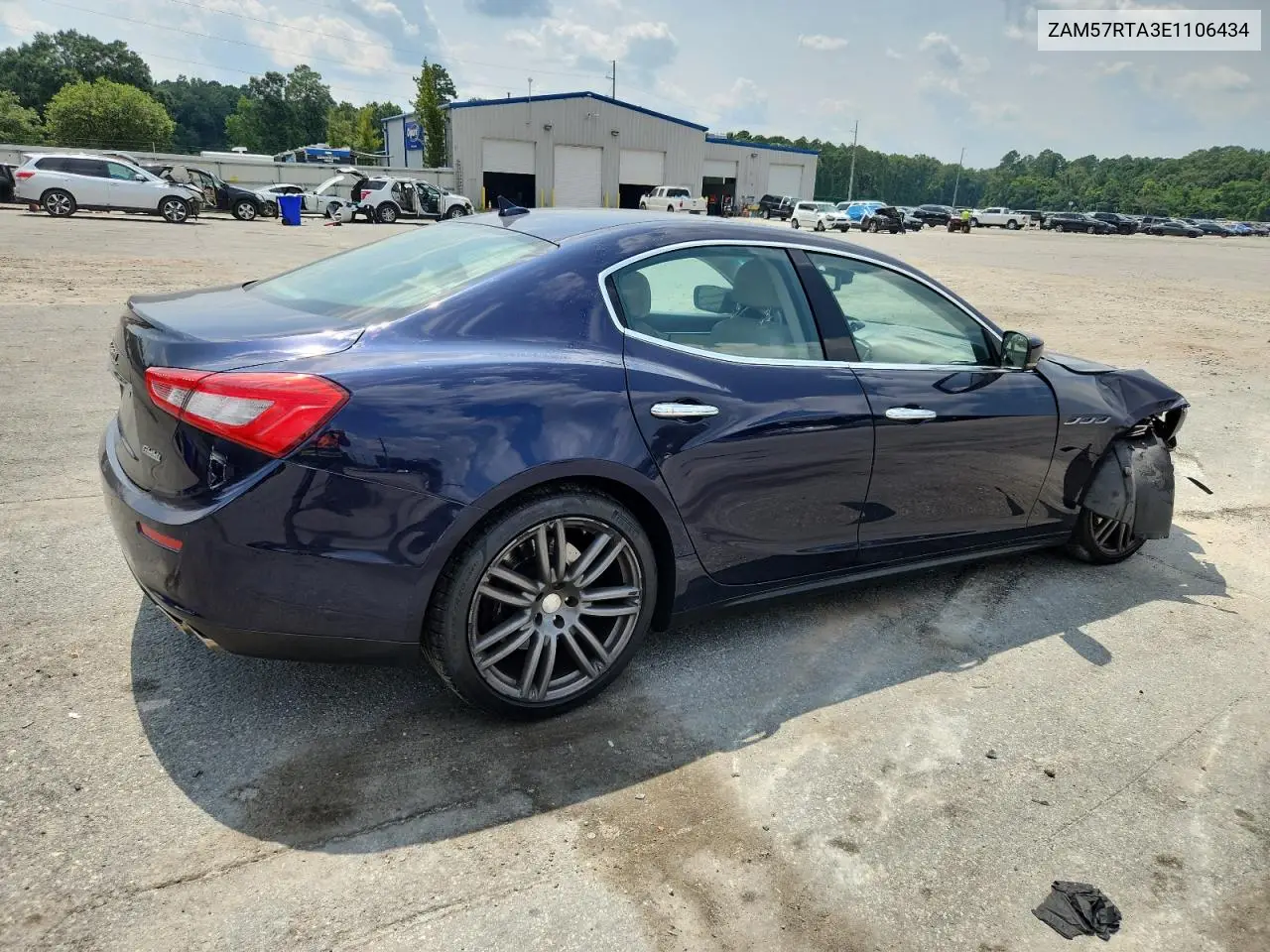 2014 Maserati Ghibli S VIN: ZAM57RTA3E1106434 Lot: 62308365