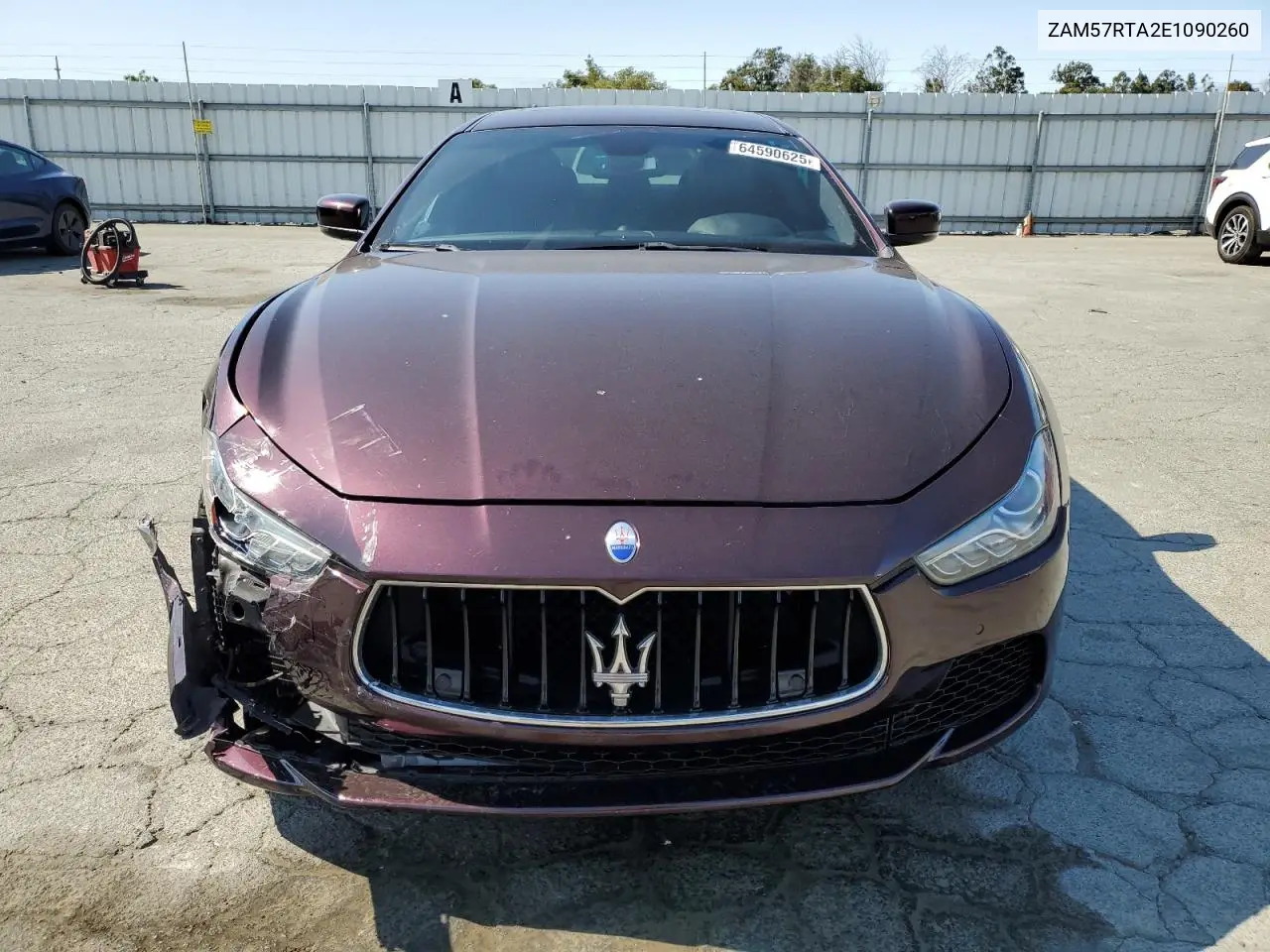2014 Maserati Ghibli S VIN: ZAM57RTA2E1090260 Lot: 64590625