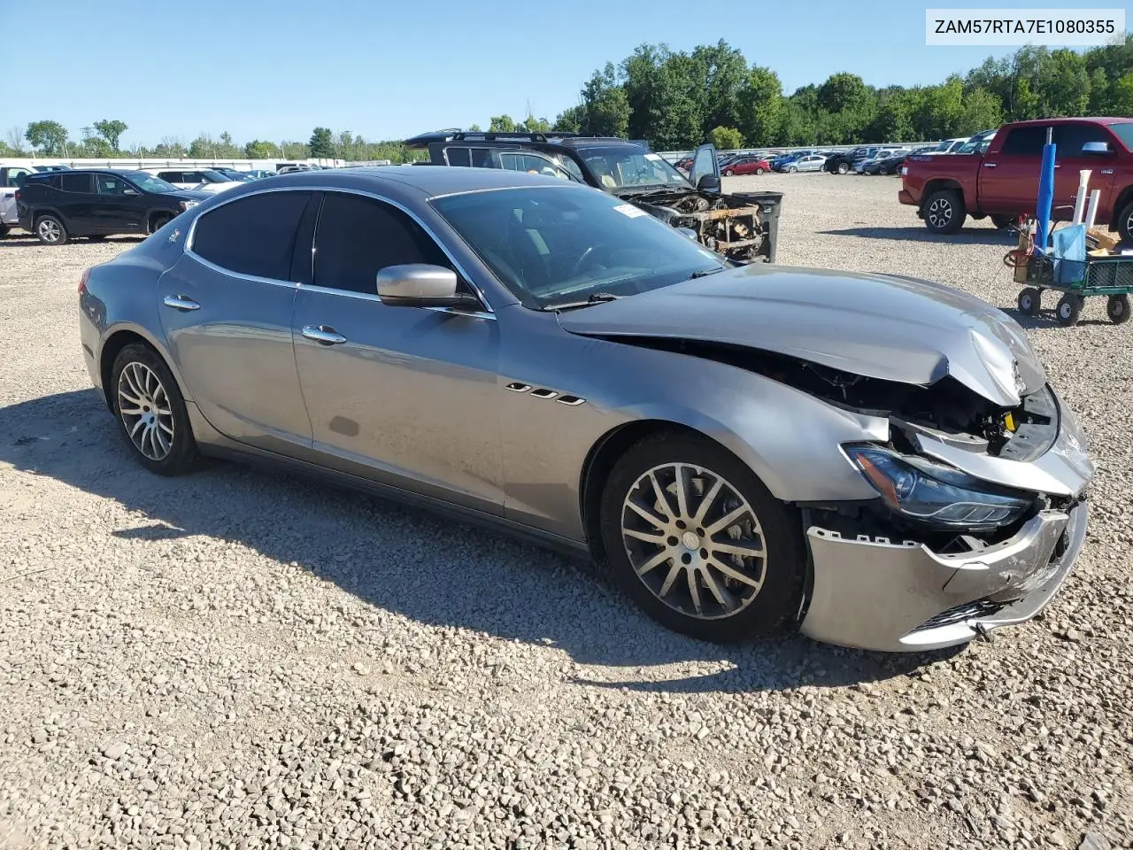 2014 Maserati Ghibli S VIN: ZAM57RTA7E1080355 Lot: 65790865