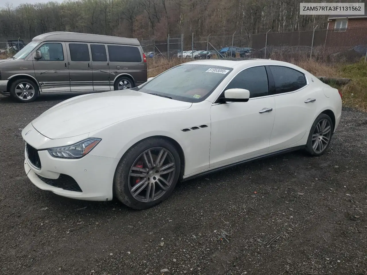 2015 Maserati Ghibli S VIN: ZAM57RTA3F1131562 Lot: 51953055