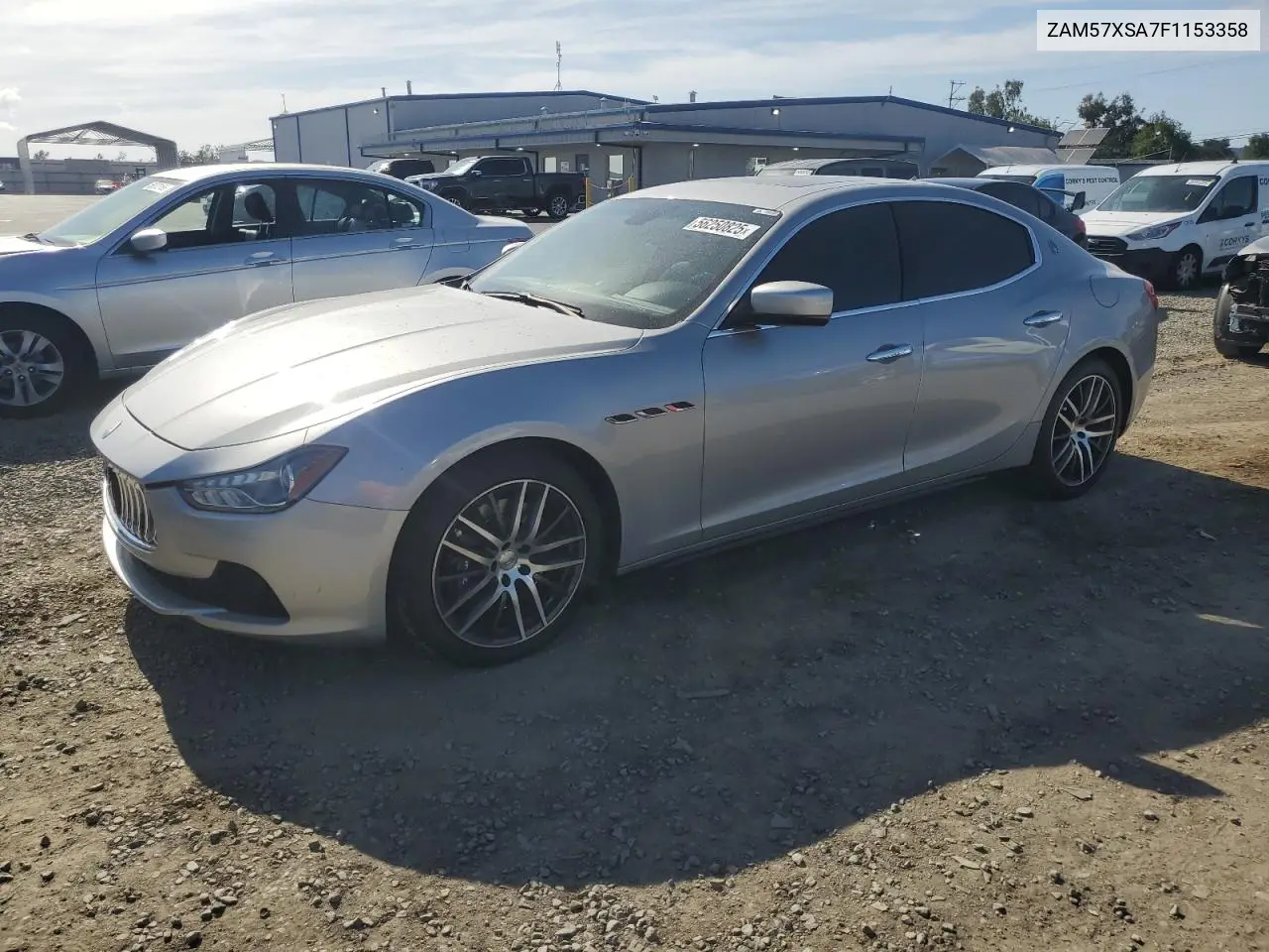 2015 Maserati Ghibli VIN: ZAM57XSA7F1153358 Lot: 56250825