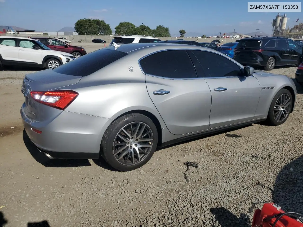 2015 Maserati Ghibli VIN: ZAM57XSA7F1153358 Lot: 56250825