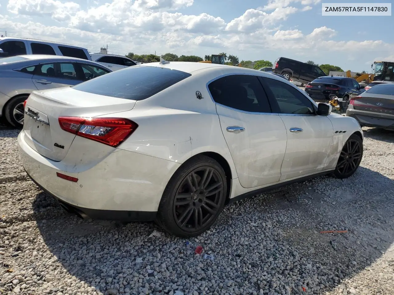 zam57rta5f1147830 ZAM57RTA5F1147830 2015 Maserati Ghibli S