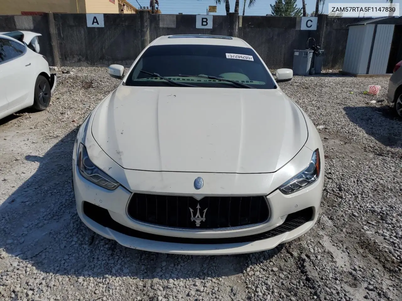 zam57rta5f1147830 ZAM57RTA5F1147830 2015 Maserati Ghibli S