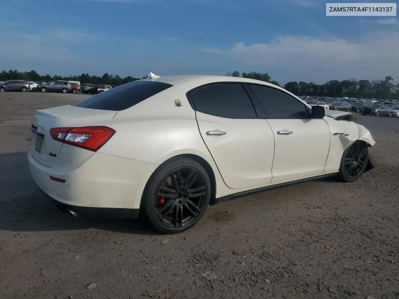 2015 Maserati Ghibli S VIN: ZAM57RTA4F1143137 Lot: 62942075