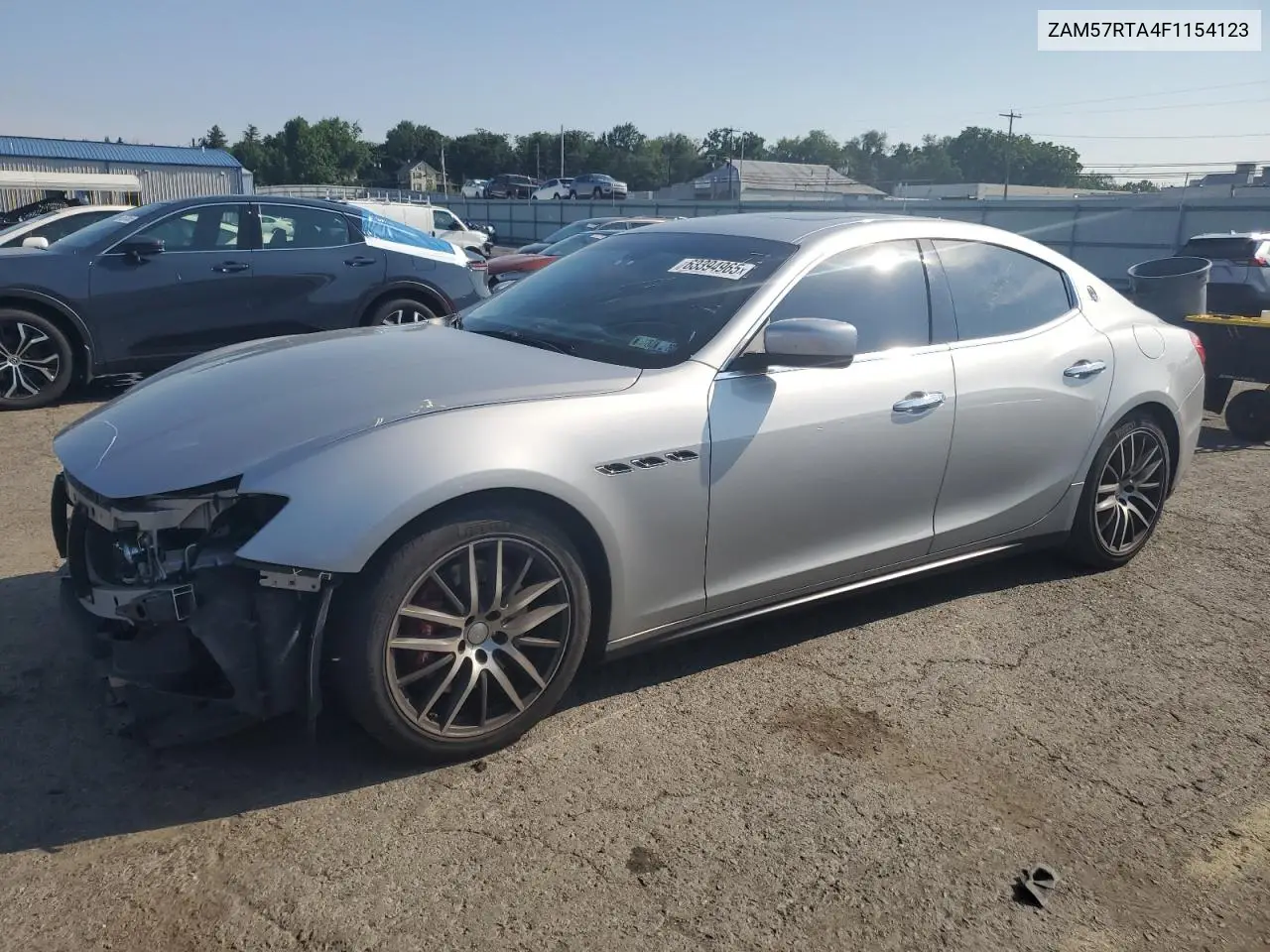2015 Maserati Ghibli S VIN: ZAM57RTA4F1154123 Lot: 63394965