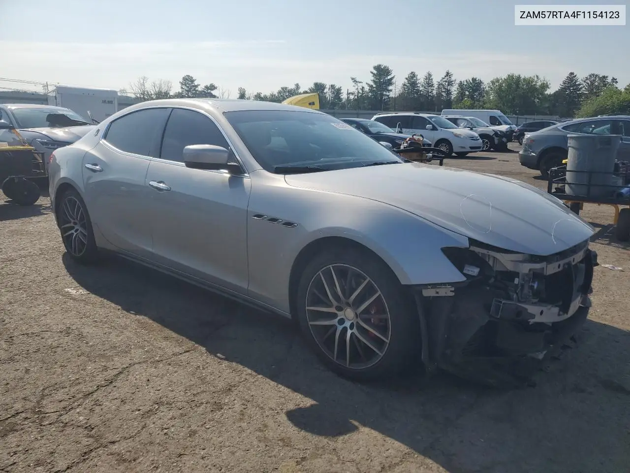 2015 Maserati Ghibli S VIN: ZAM57RTA4F1154123 Lot: 63394965