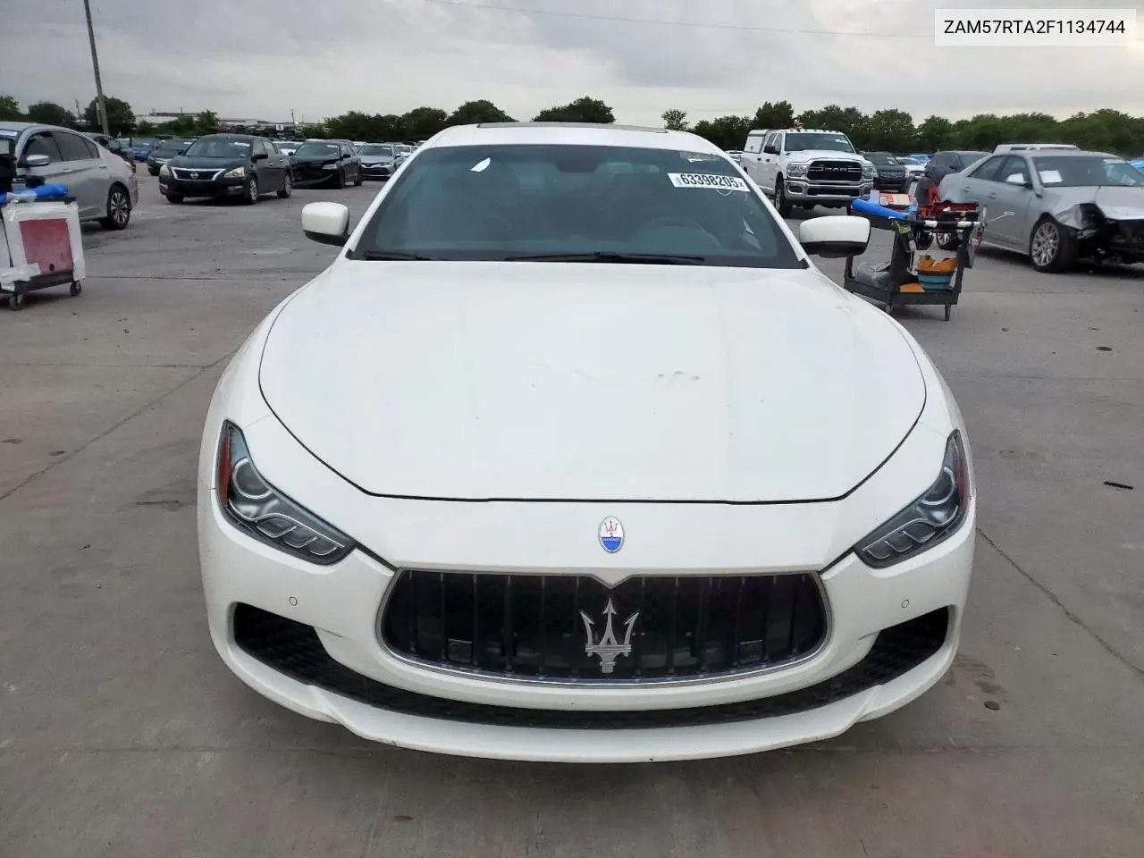 2015 Maserati Ghibli S VIN: ZAM57RTA2F1134744 Lot: 63398205
