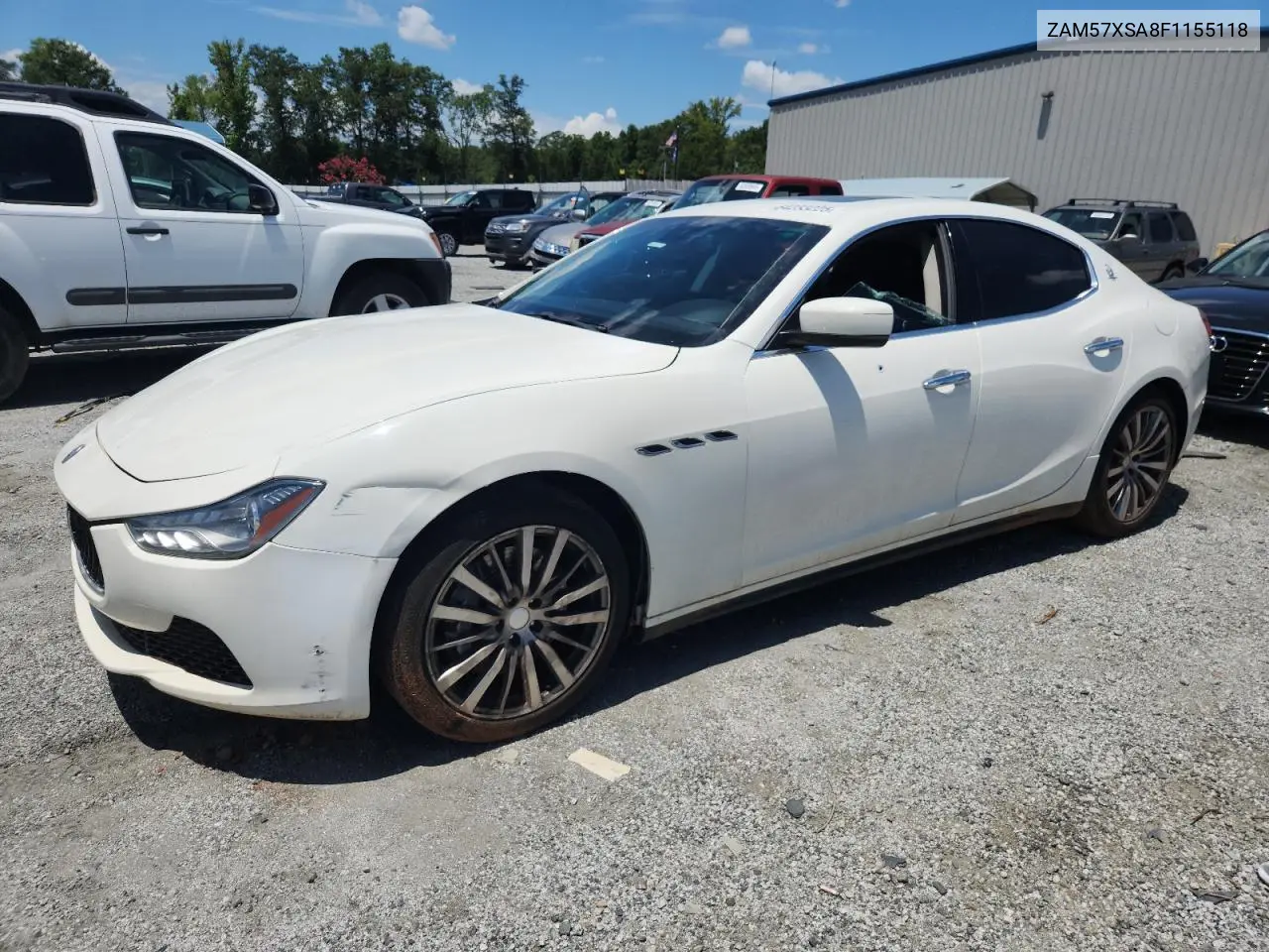2015 Maserati Ghibli VIN: ZAM57XSA8F1155118 Lot: 64233225