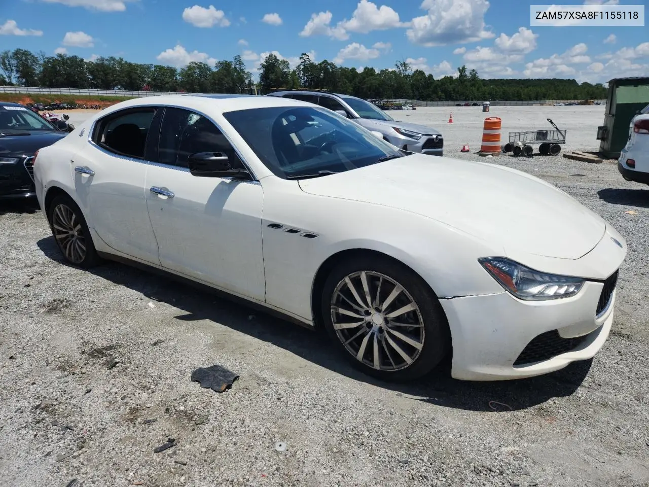 2015 Maserati Ghibli VIN: ZAM57XSA8F1155118 Lot: 64233225