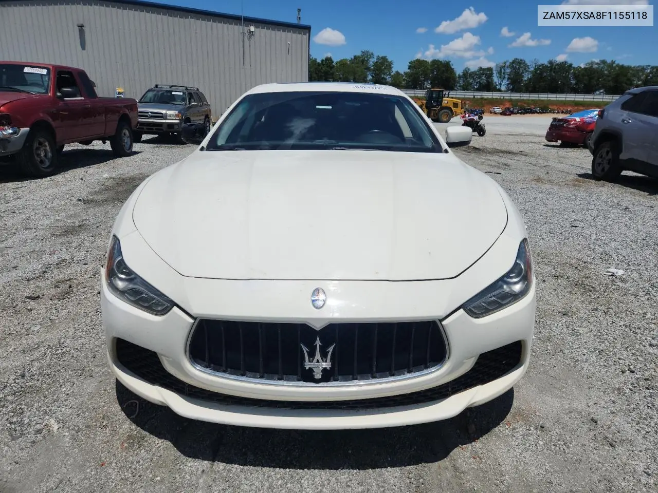 2015 Maserati Ghibli VIN: ZAM57XSA8F1155118 Lot: 64233225
