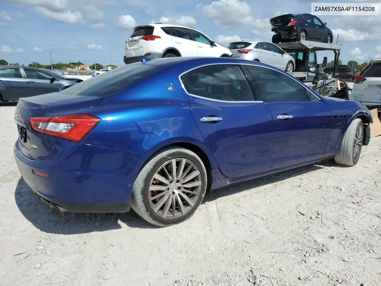 2015 Maserati Ghibli VIN: ZAM57XSA4F1154208 Lot: 64507665