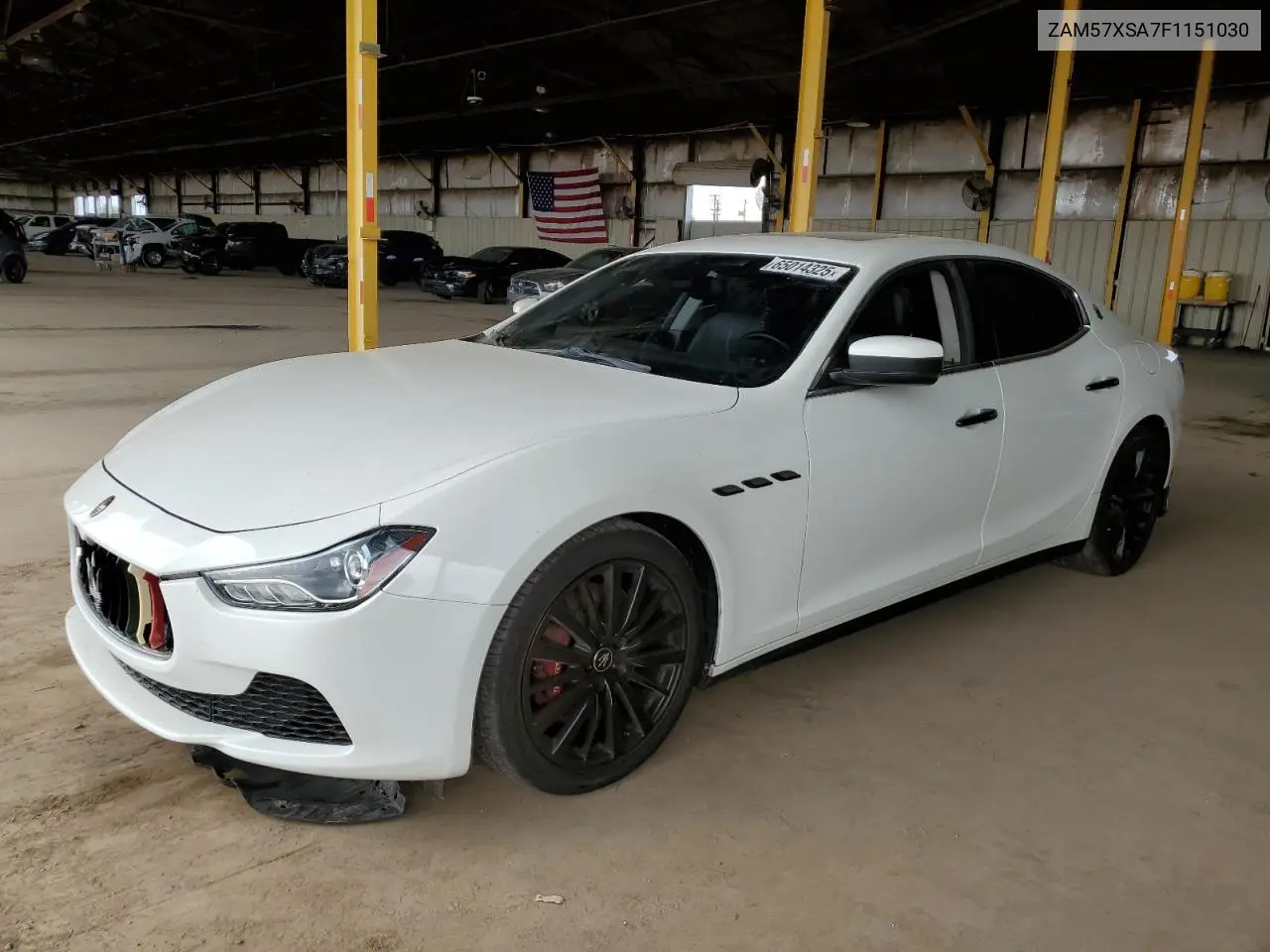 2015 Maserati Ghibli VIN: ZAM57XSA7F1151030 Lot: 65014325