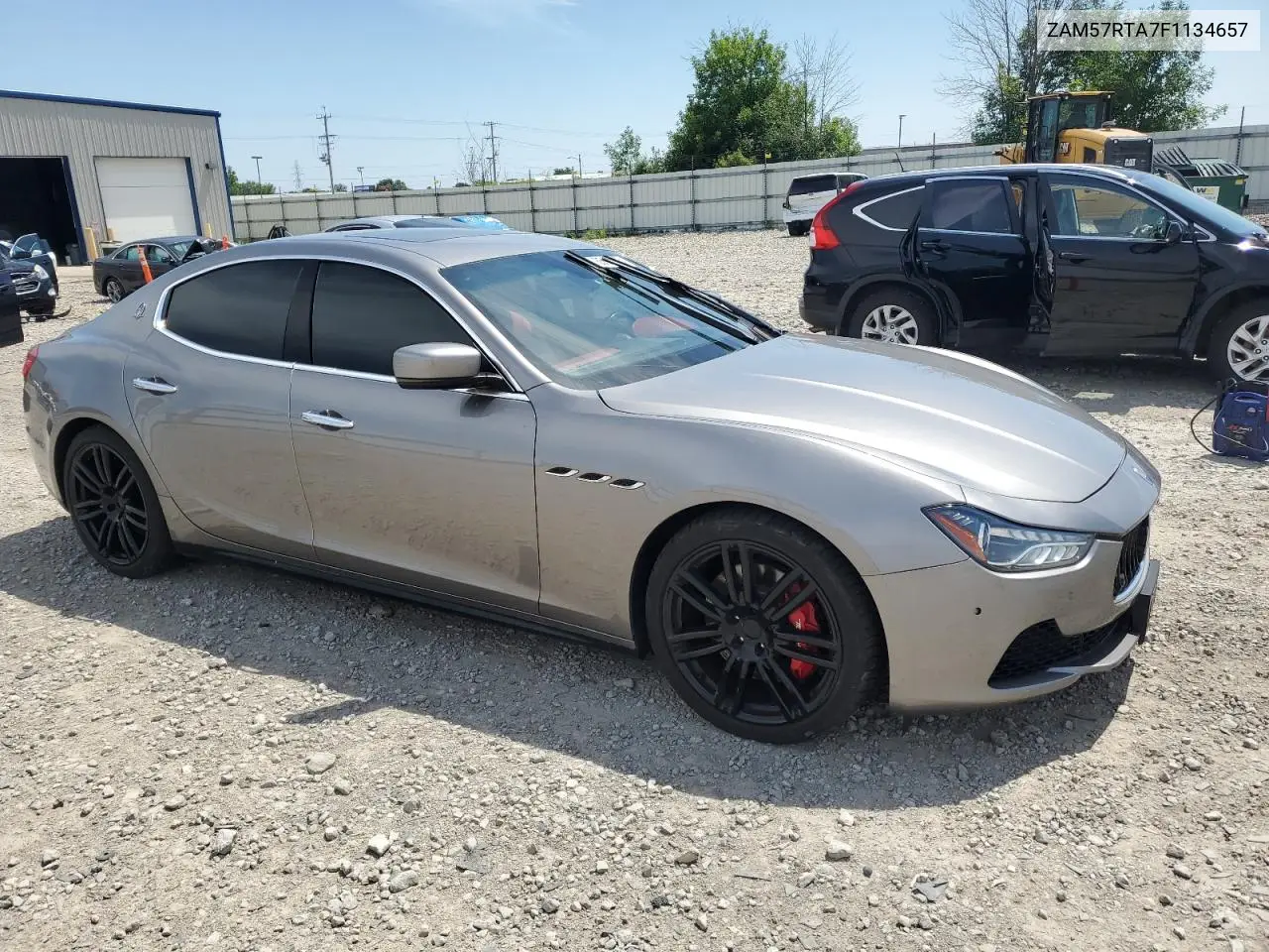 2015 Maserati Ghibli S VIN: ZAM57RTA7F1134657 Lot: 65181575