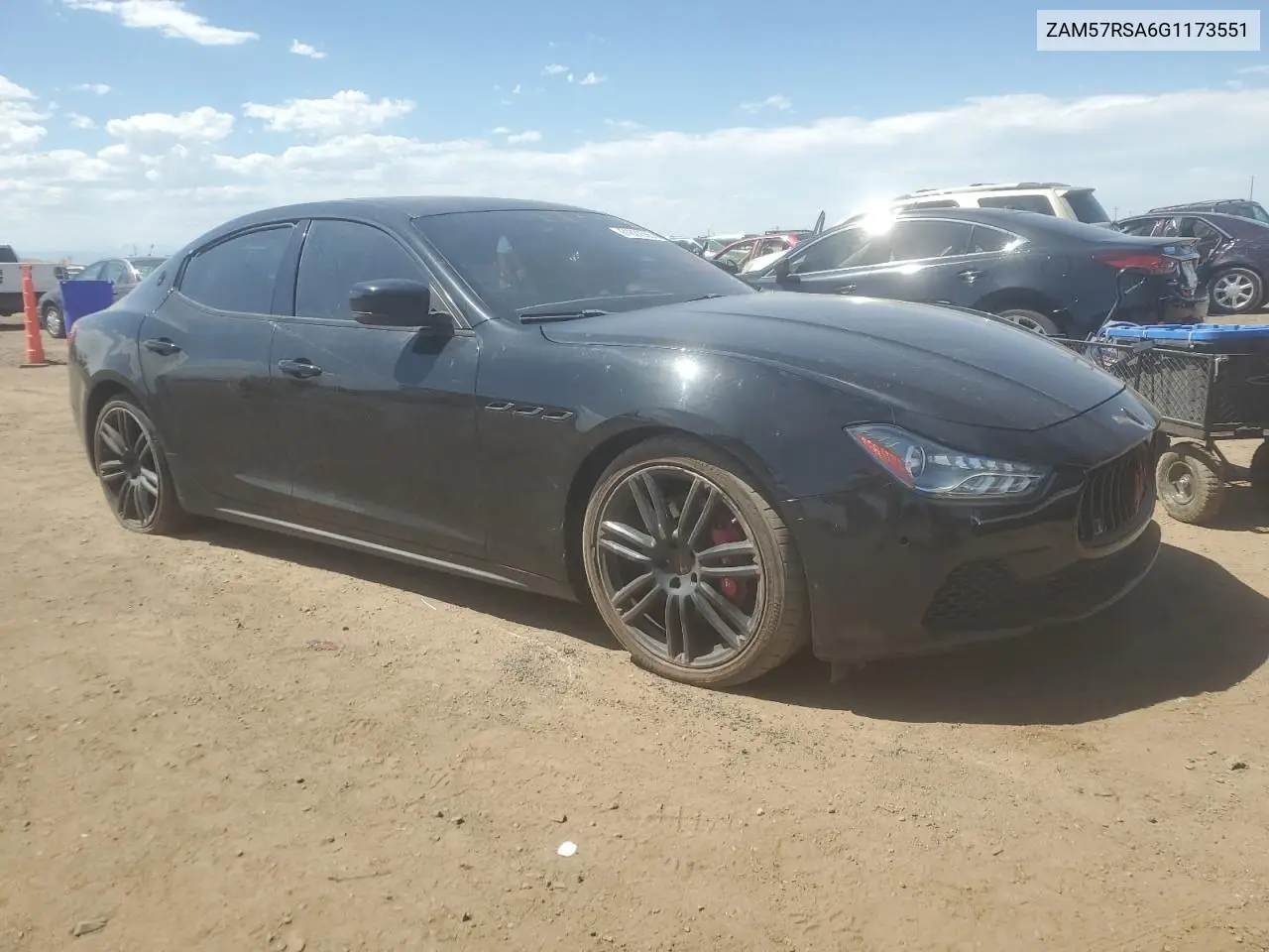 2016 Maserati Ghibli S VIN: ZAM57RSA6G1173551 Lot: 61822555