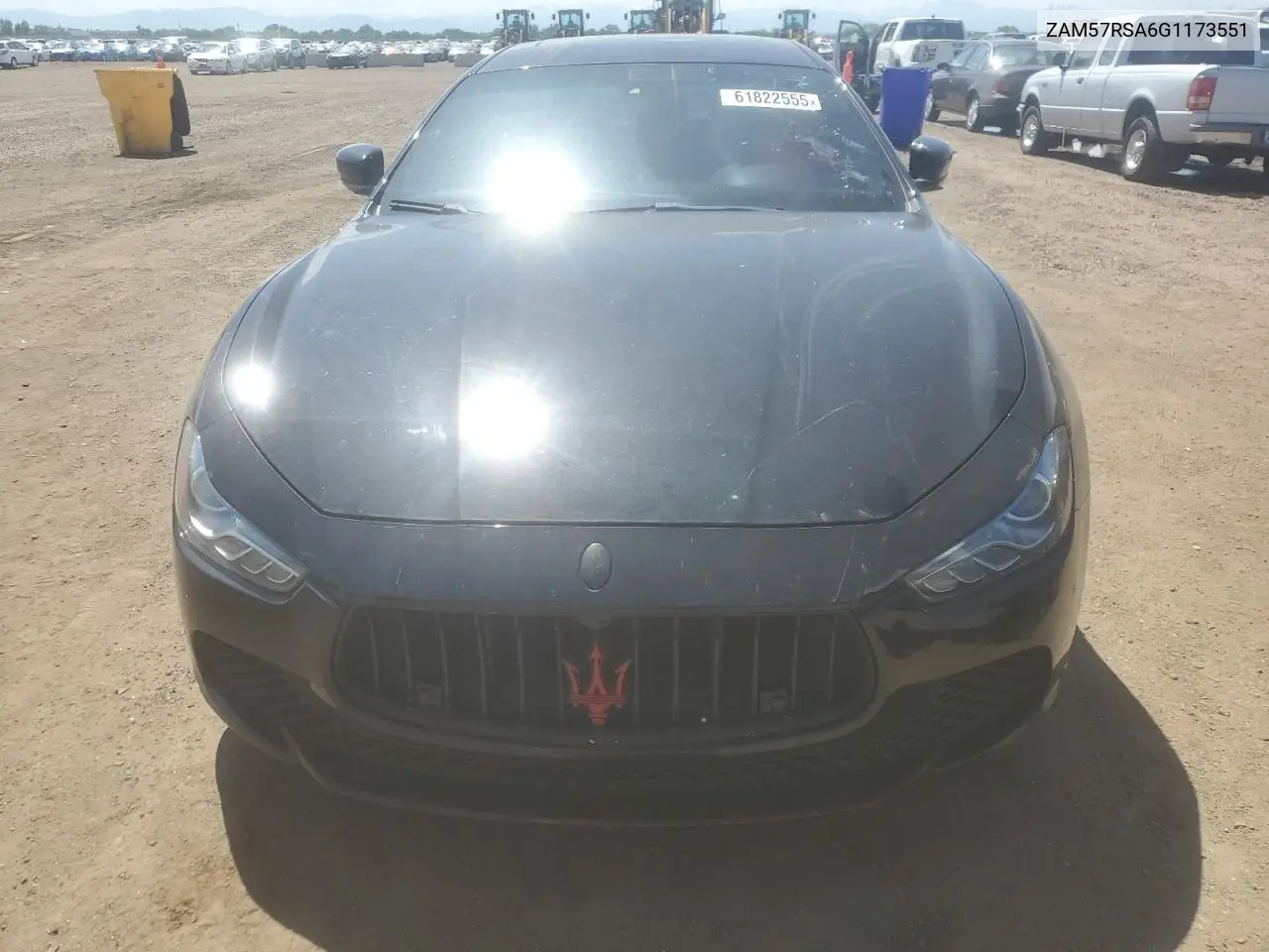 2016 Maserati Ghibli S VIN: ZAM57RSA6G1173551 Lot: 61822555