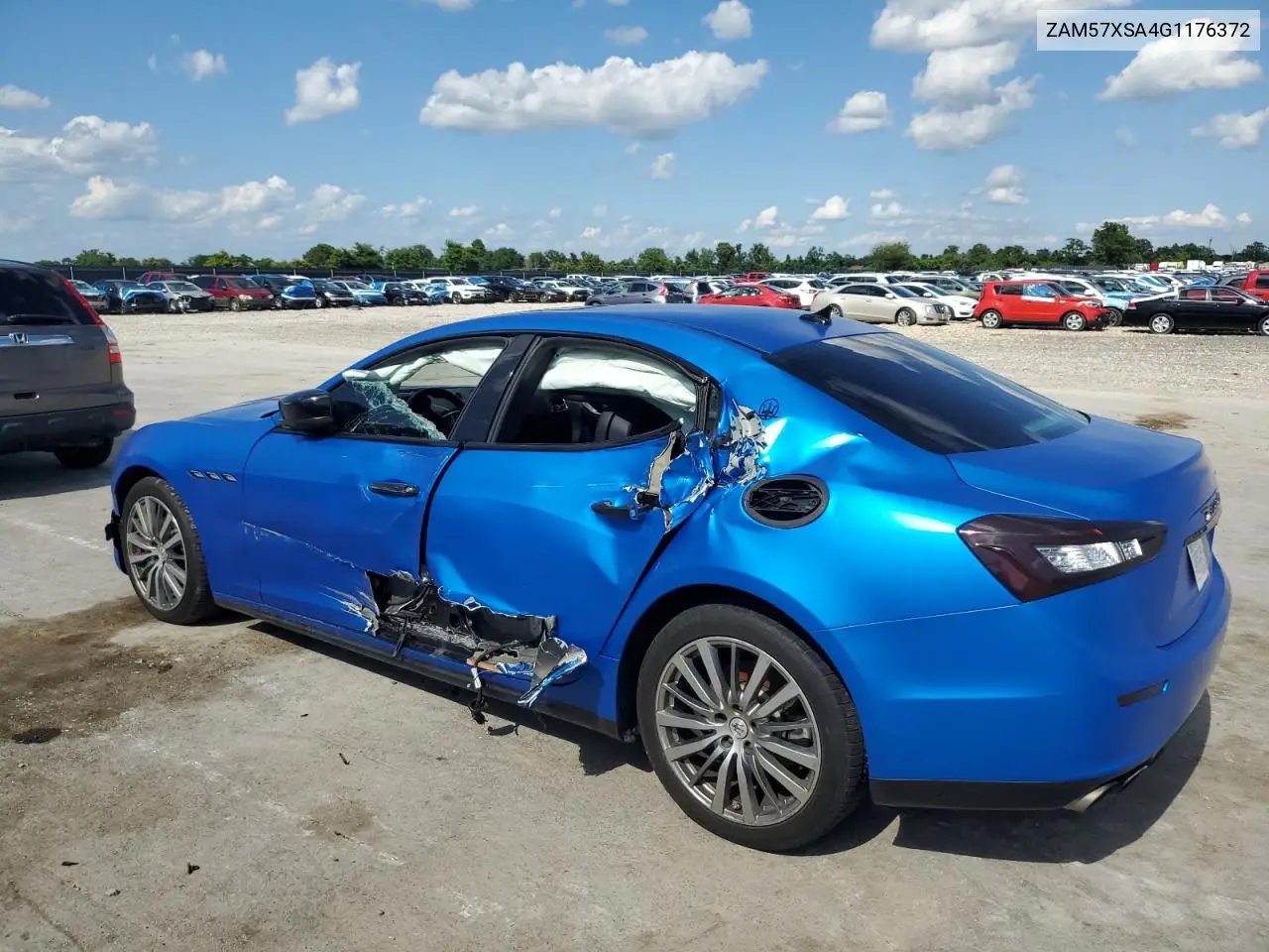 2016 Maserati Ghibli VIN: ZAM57XSA4G1176372 Lot: 61860145