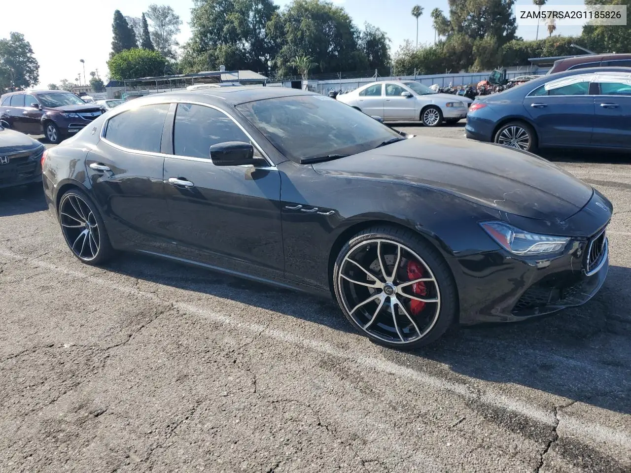2016 Maserati Ghibli S VIN: ZAM57RSA2G1185826 Lot: 63196935