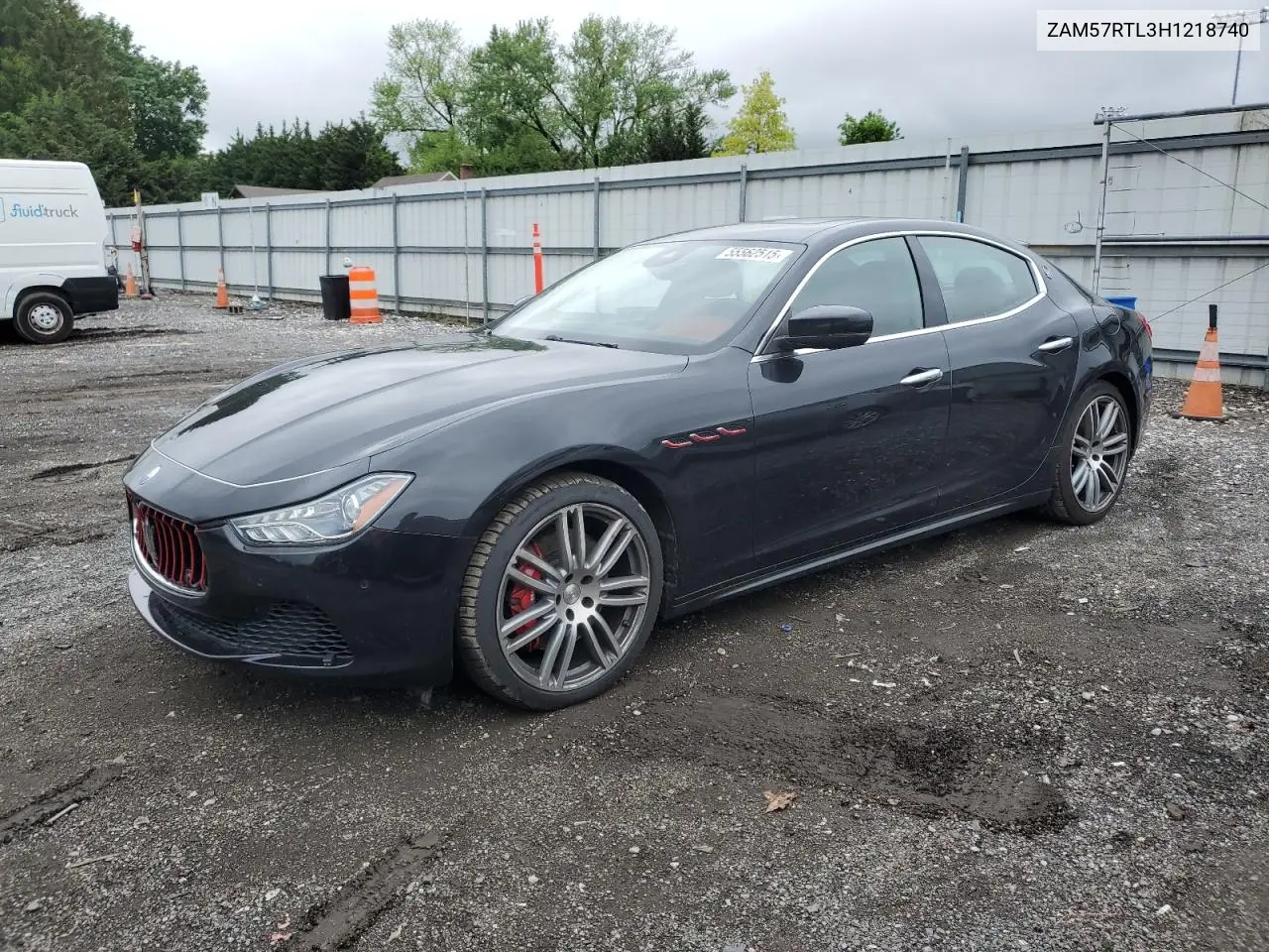 2017 Maserati Ghibli S VIN: ZAM57RTL3H1218740 Lot: 55562515