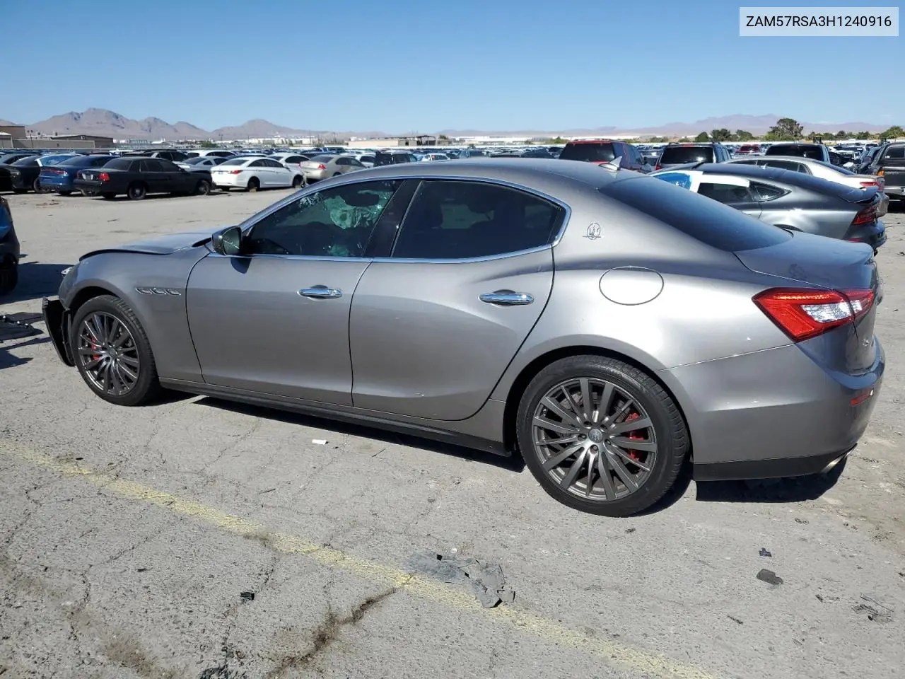 2017 Maserati Ghibli S VIN: ZAM57RSA3H1240916 Lot: 56519175
