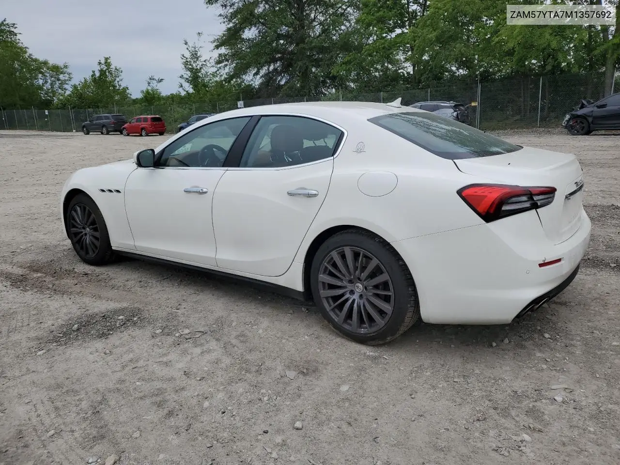 2021 Maserati Ghibli S VIN: ZAM57YTA7M1357692 Lot: 58296375