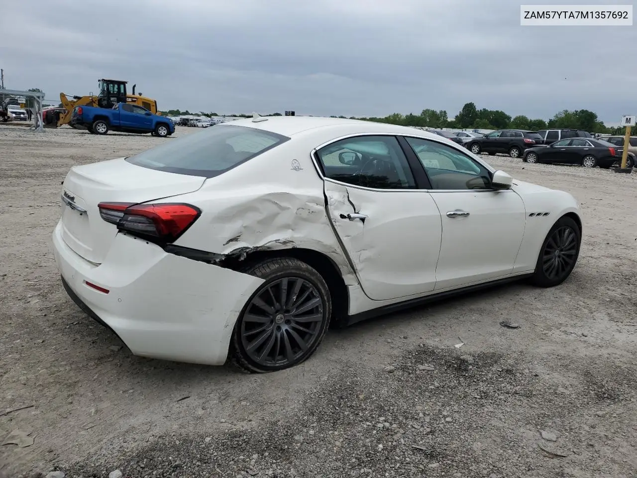 2021 Maserati Ghibli S VIN: ZAM57YTA7M1357692 Lot: 58296375