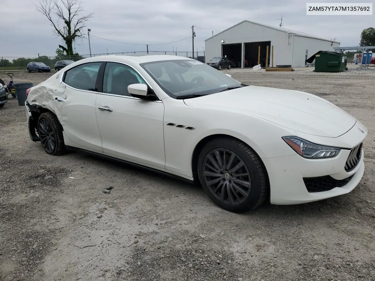 2021 Maserati Ghibli S VIN: ZAM57YTA7M1357692 Lot: 58296375