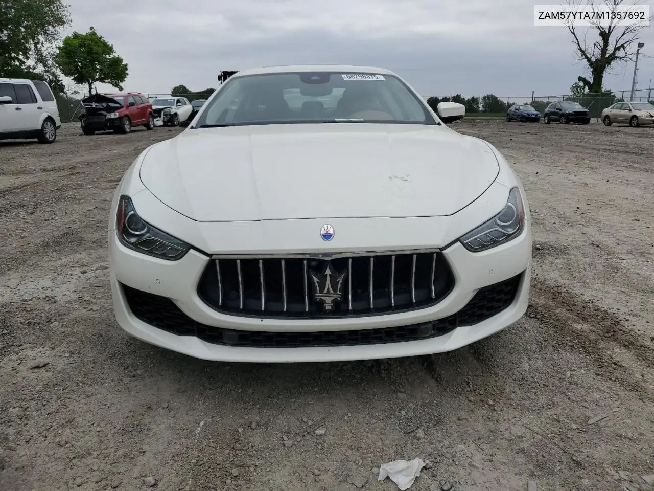 2021 Maserati Ghibli S VIN: ZAM57YTA7M1357692 Lot: 58296375