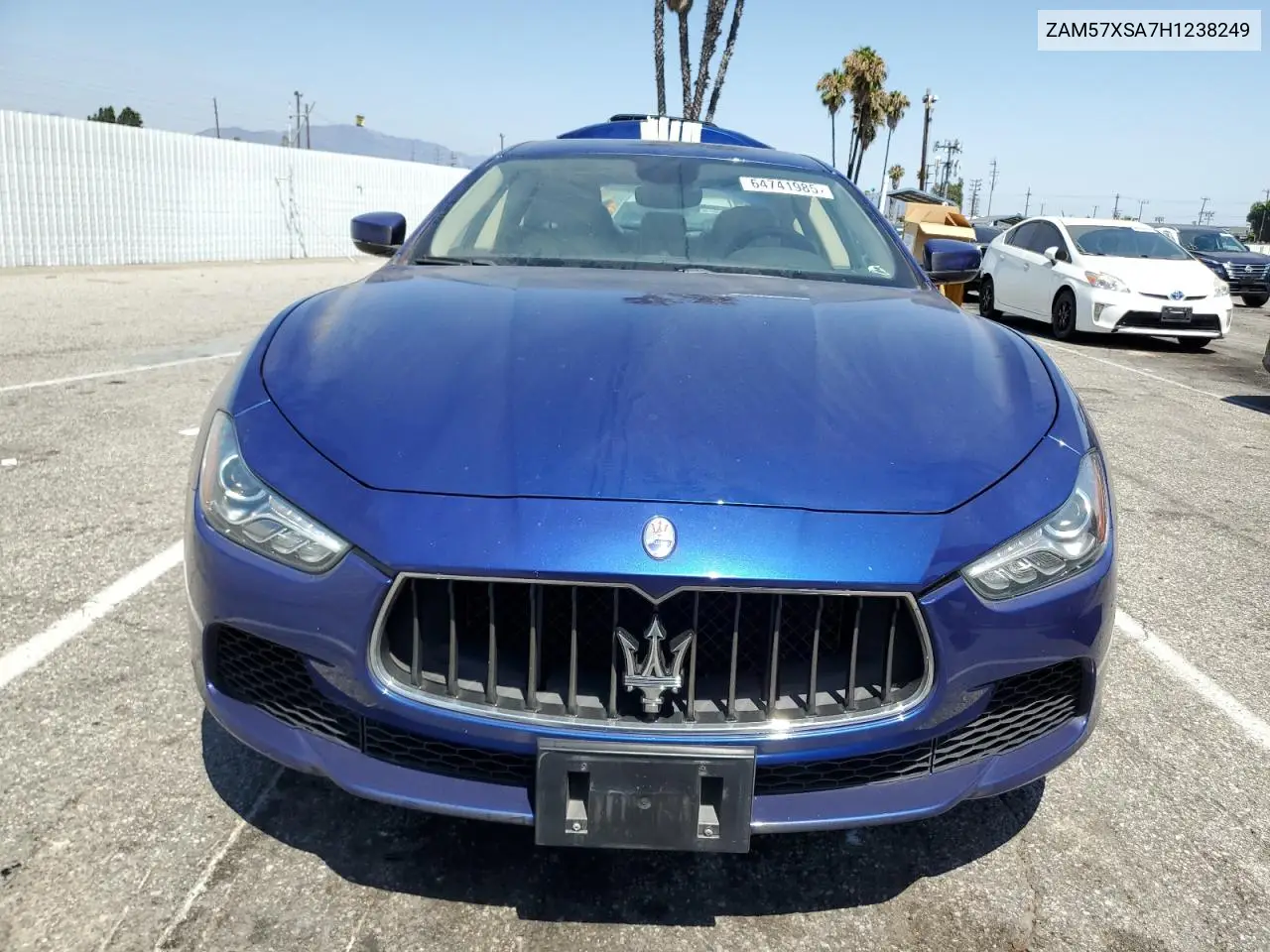 2017 Maserati Ghibli VIN: ZAM57XSA7H1238249 Lot: 64741985