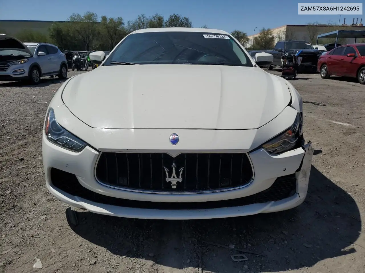 2017 Maserati Ghibli VIN: ZAM57XSA6H1242695 Lot: 65656335