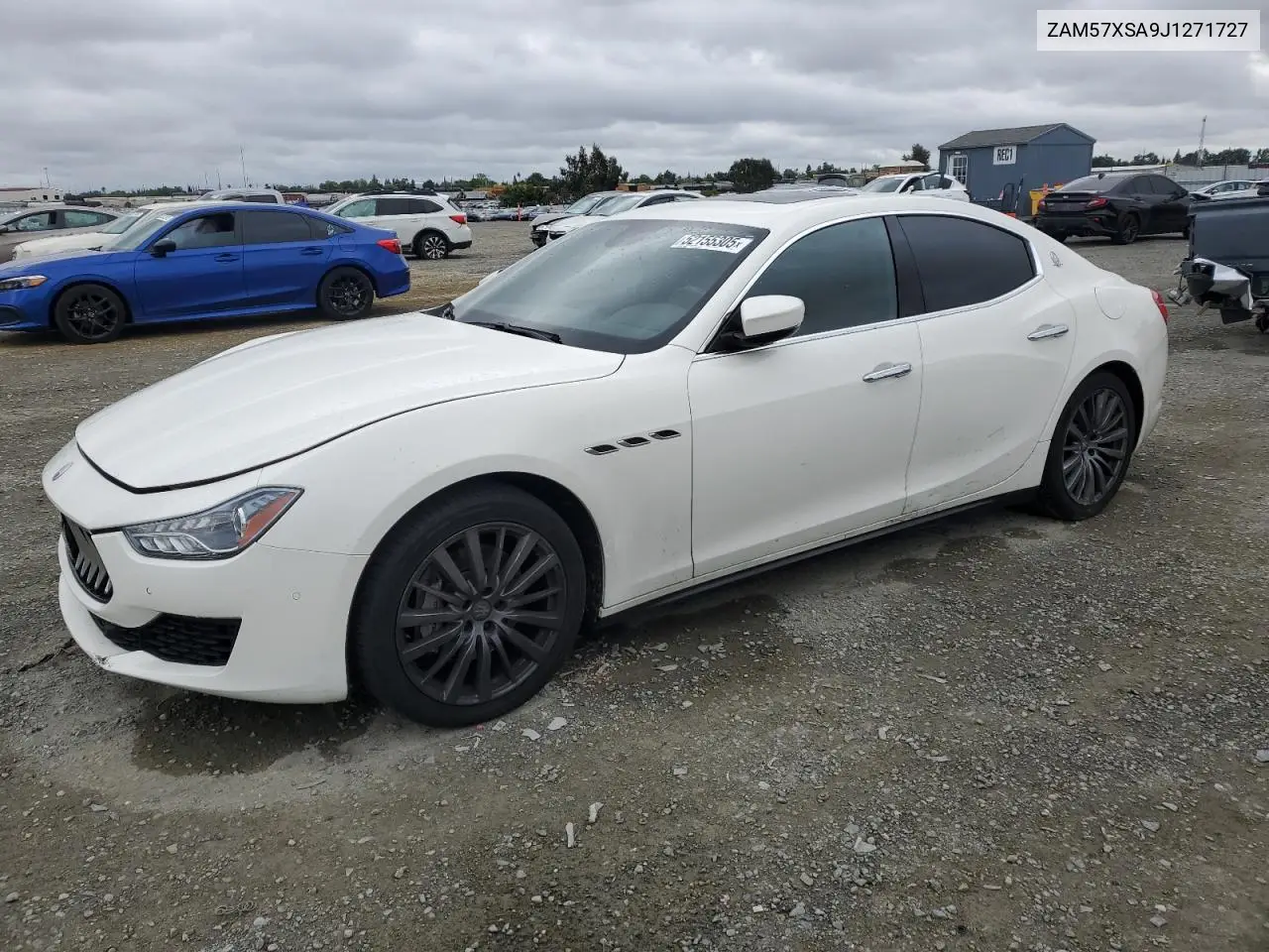 2018 Maserati Ghibli VIN: ZAM57XSA9J1271727 Lot: 52155305